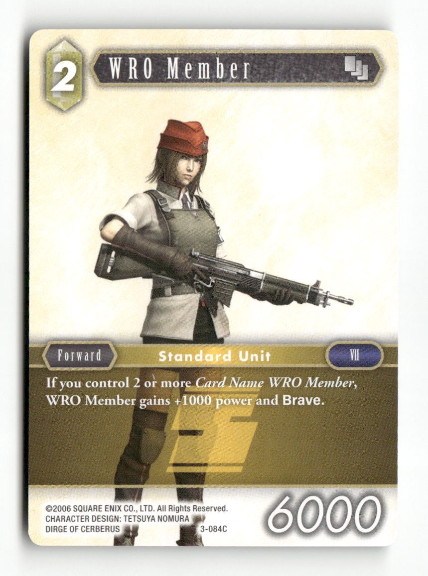 WRO Member (3-084C) 3-084C Common Opus III Final Fantasy Near Mint