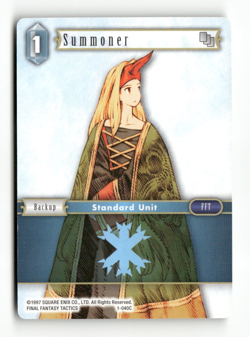 Summoner (Female Unit) 1-040C Common Opus I Final Fantasy Near Mint