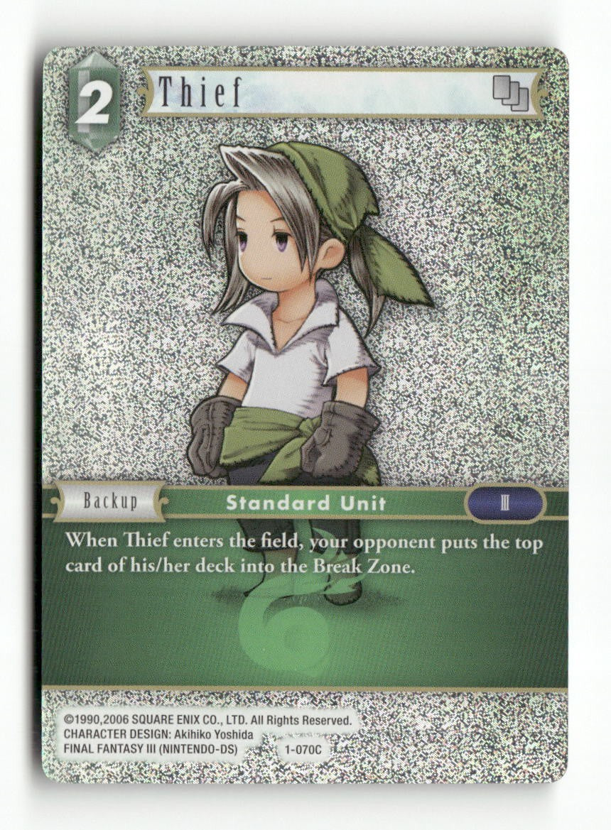 Thief (Luneth) 1-070C Common Opus I Final Fantasy Foil Near Mint WAVE 1