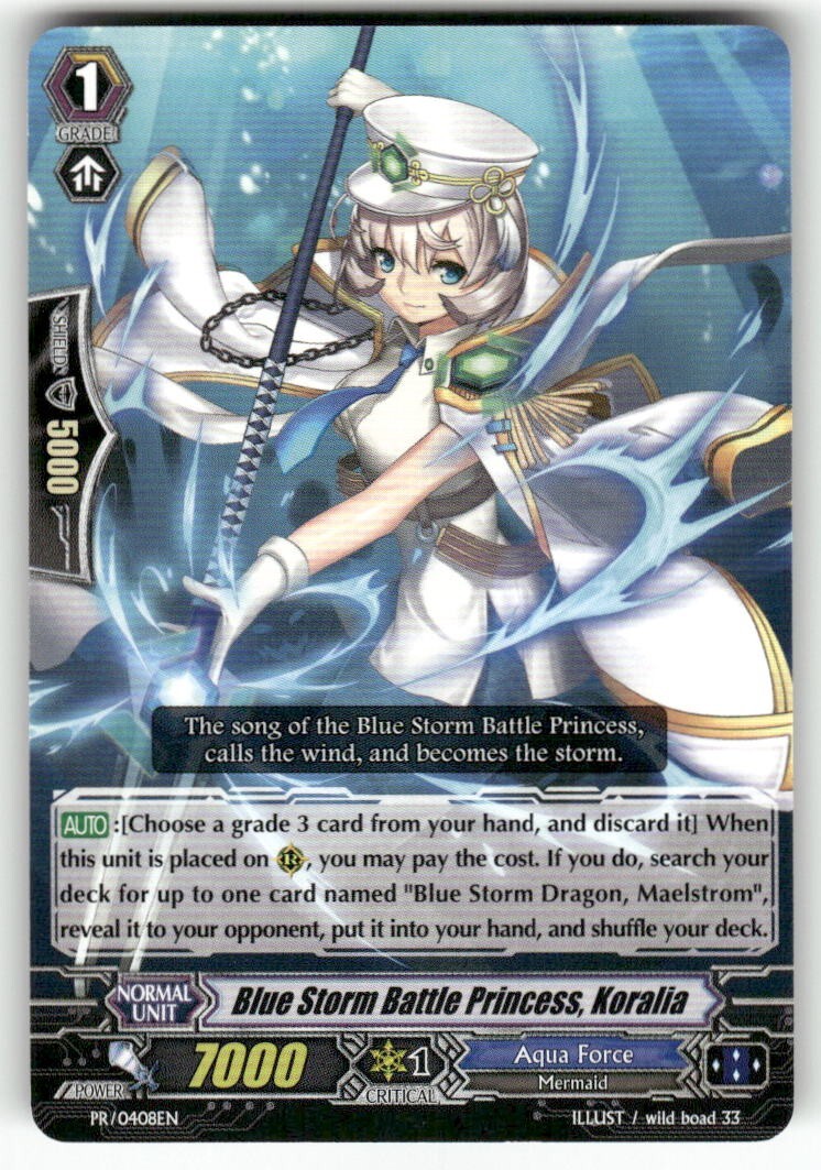 Cardfight Vanguard Blue Storm Battle Princess, Koralia - PR/0408EN #PR/0408EN PR
