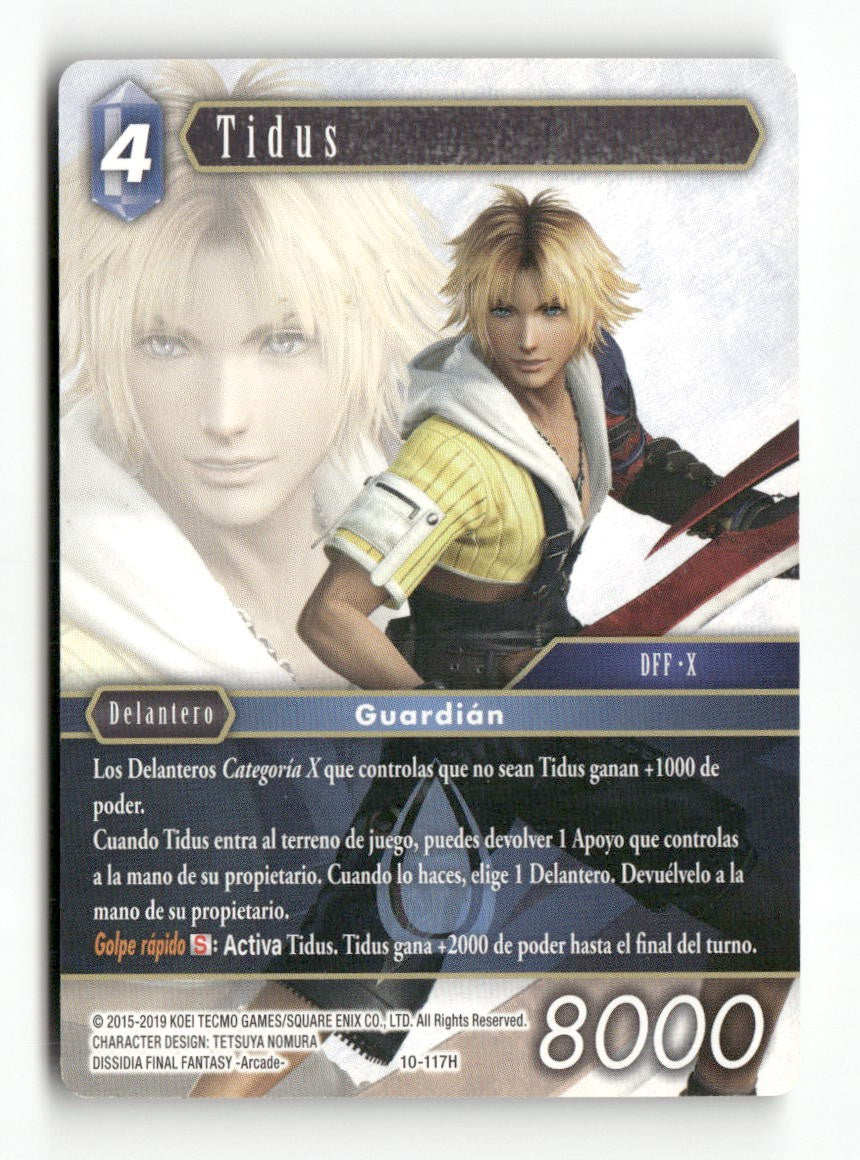 Tidus 10-117H Hero Opus X Final Fantasy Spanish Near Mint