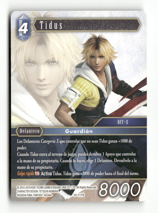 Tidus 10-117H Hero Opus X Final Fantasy Spanish Near Mint