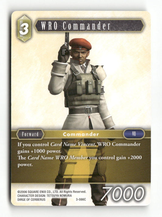 WRO Commander 3-086C Common Opus III Final Fantasy Near Mint