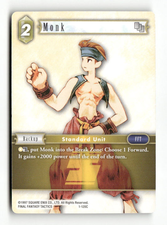 Monk (Male Unit) 1-120C Common Opus I Final Fantasy Near Mint