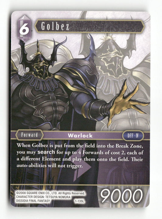 Golbez 1-135L Legend Opus I Final Fantasy Near Mint
