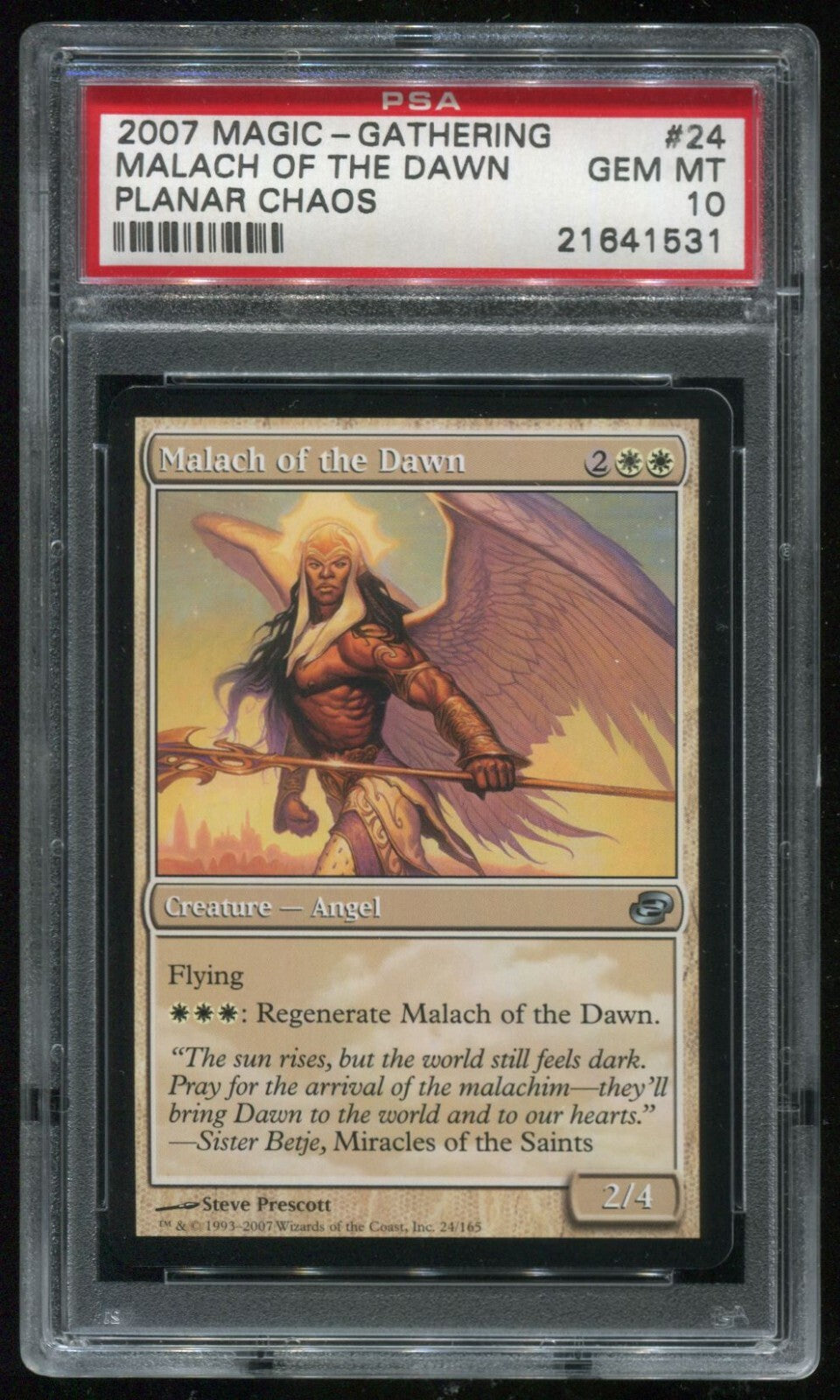 MTG Magic 2007 Planar Chaos Malach Of The Dawn #24 PSA 10 Gem Mint