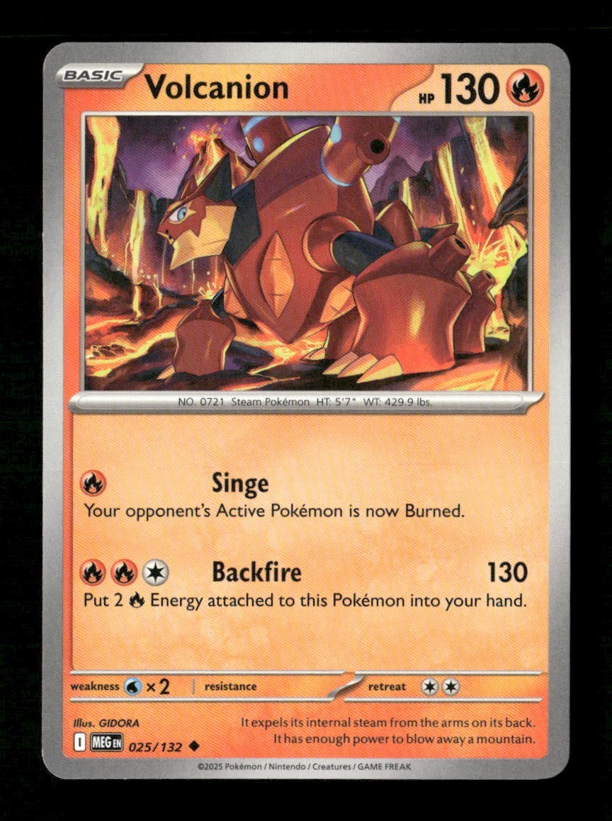Volcanion #025/132 Normal Pokemon Mega Evolution