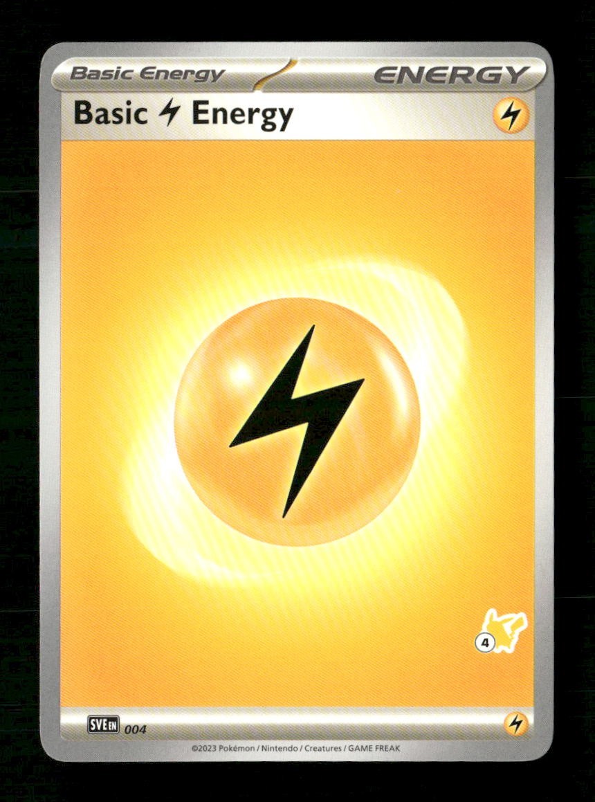 Basic Lightning Energy 4 #4 Pokemon Battle Academy 2024