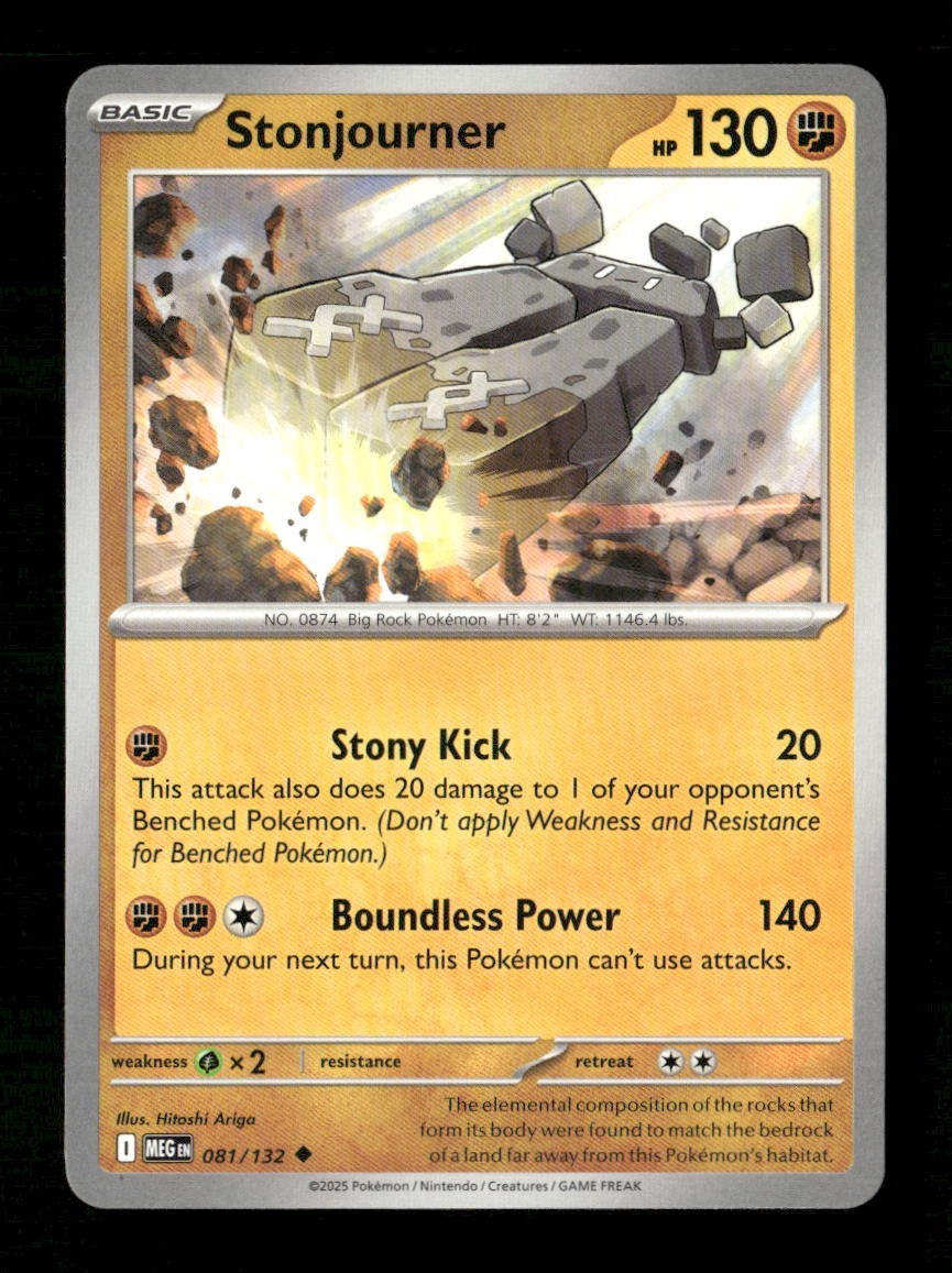 Stonjourner #081/132 Normal Pokemon Mega Evolution