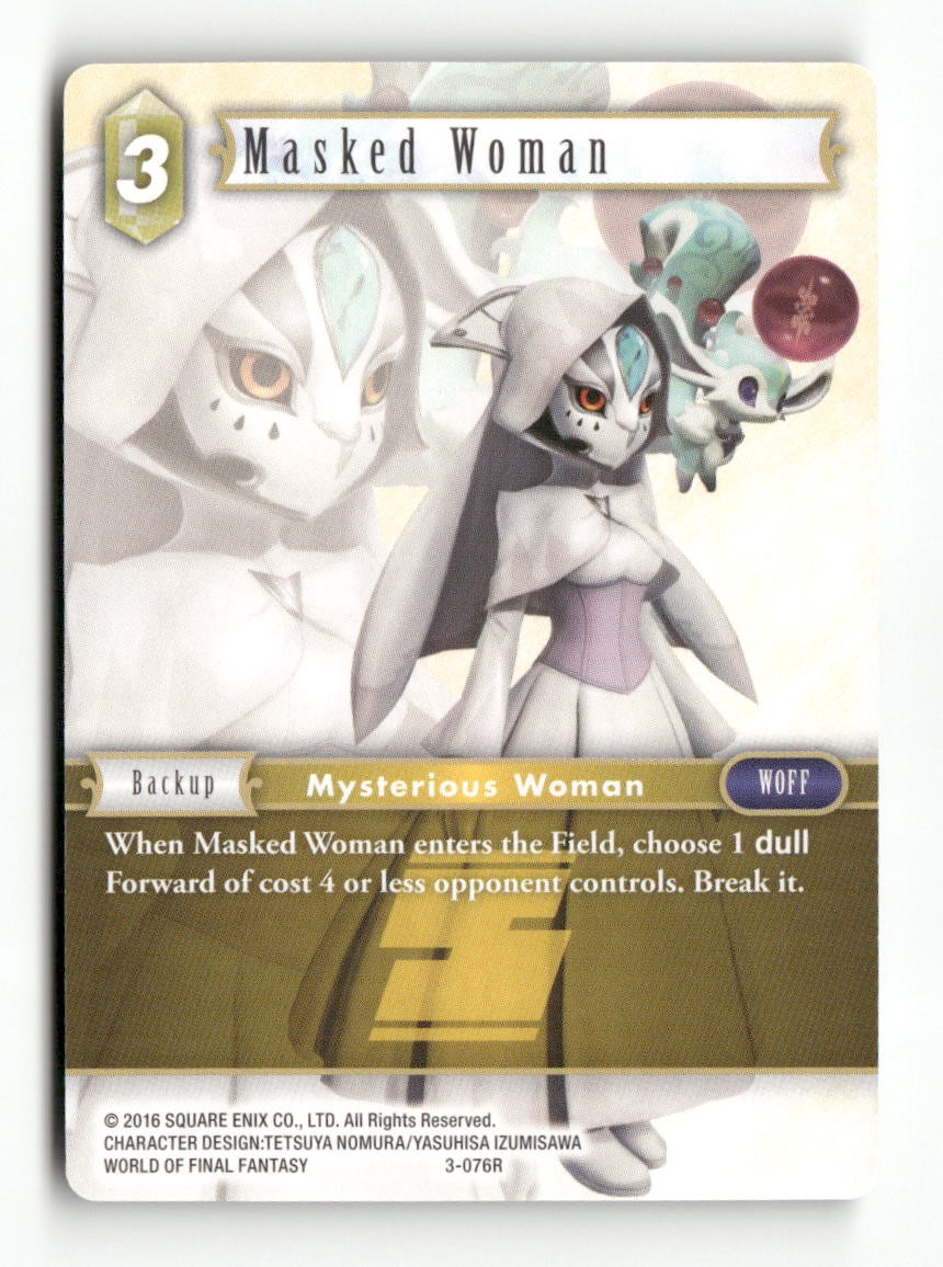 Masked Woman 3-076R Rare Opus III Final Fantasy Near Mint
