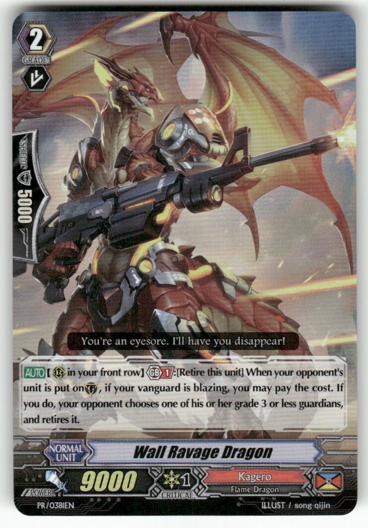 Cardfight Vanguard Wall Ravage Dragon #PR/0381EN PR