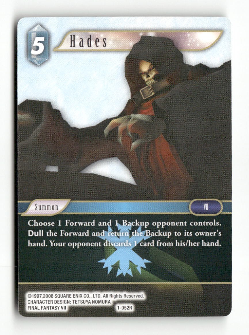 Hades 1-052R Rare Opus I Final Fantasy Near Mint