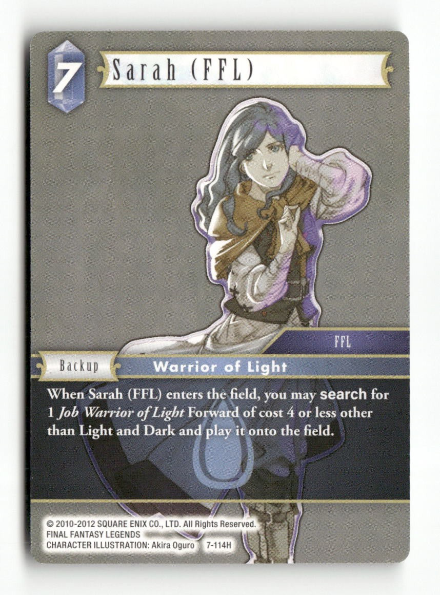 Sarah (FFL) 7-114H Hero Opus VII Final Fantasy Near Mint