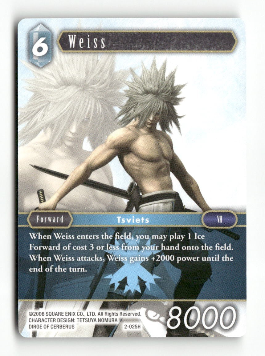 Weiss 2-025H Hero Opus II Final Fantasy Near Mint