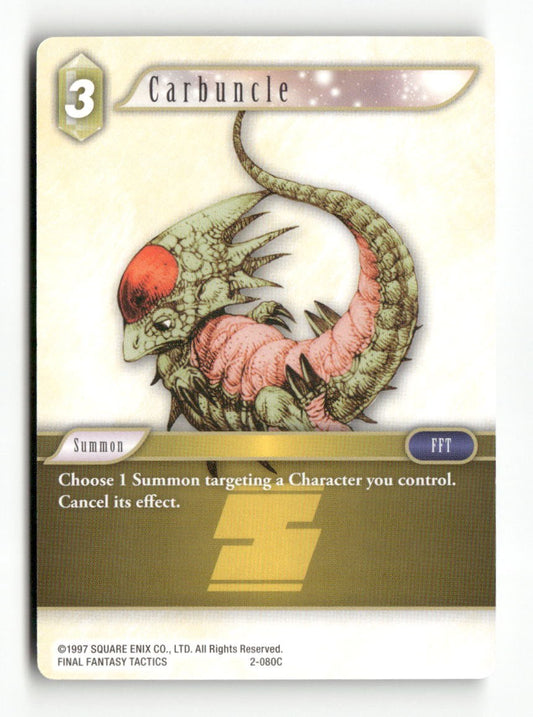Carbuncle 2-080C Common Opus II Final Fantasy Near Mint