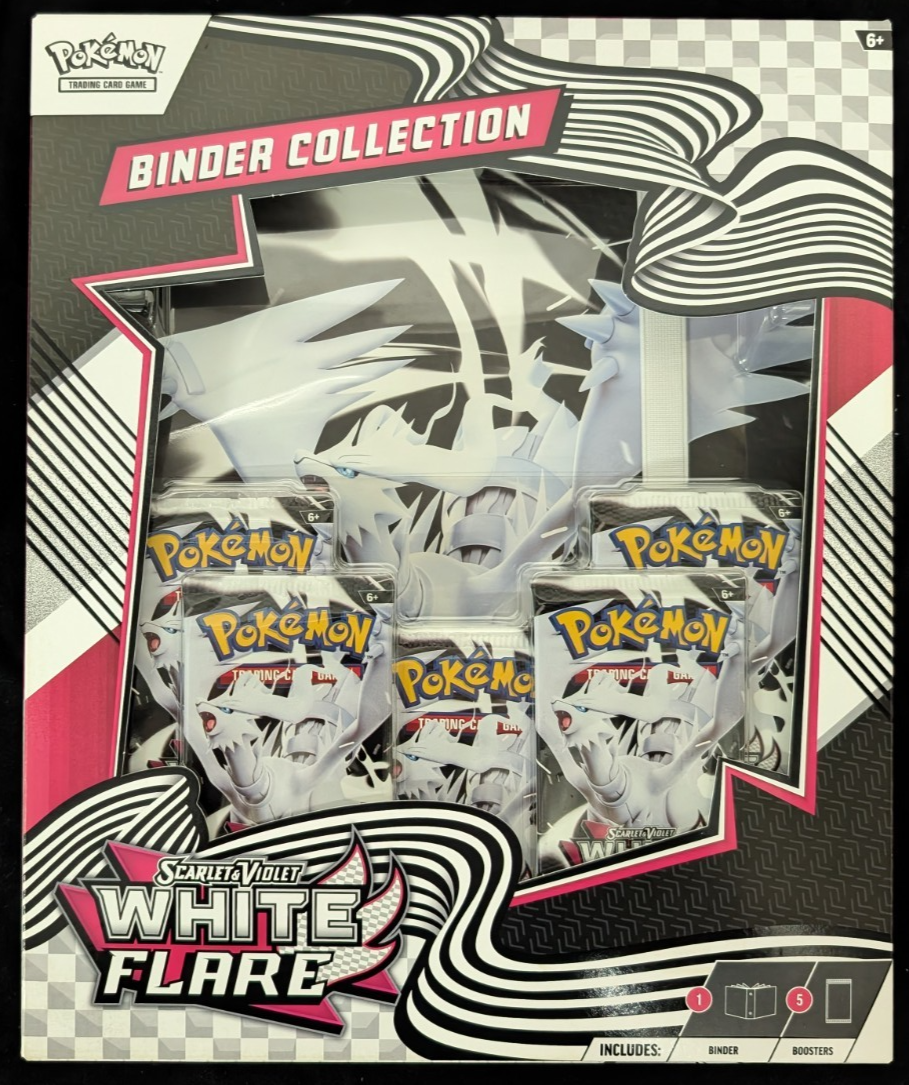Pokemon SEALED UNOPENED Binder Collection White Flare
