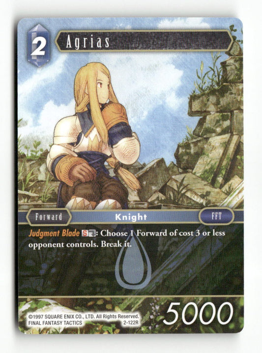 Agrias 2-122R Rare Opus II Final Fantasy Near Mint