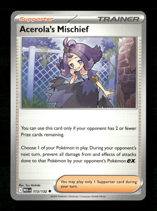 Acerola's Mischief #113/132 Normal Pokemon Mega Evolution