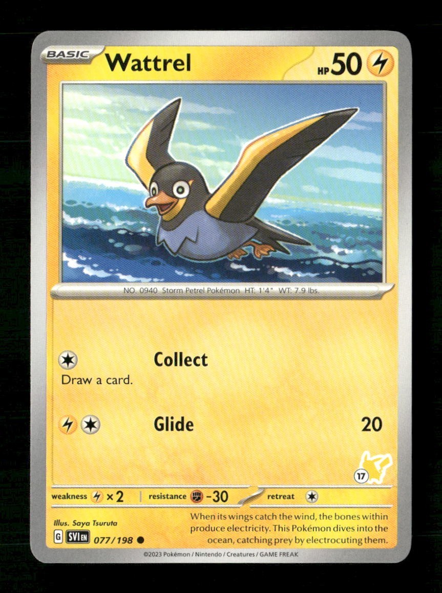 Wattrel 17 #077/193 Pokemon Battle Academy 2024