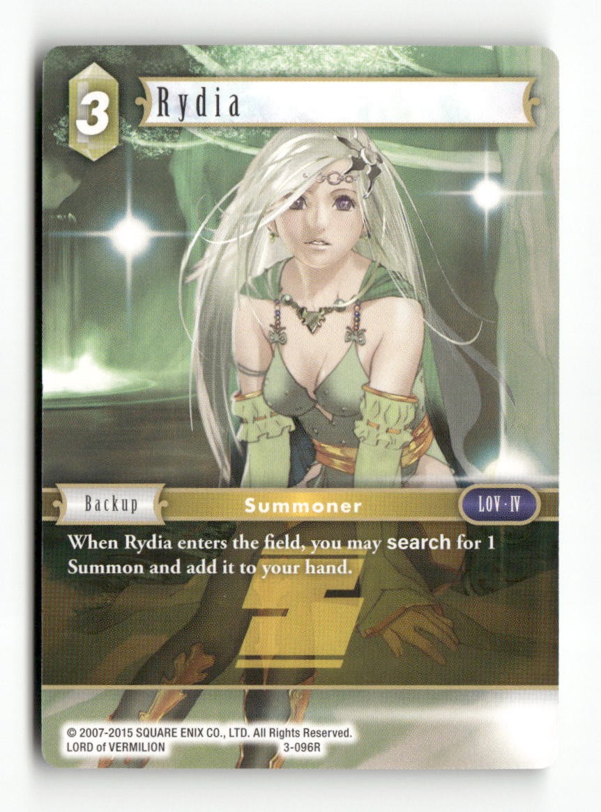 Rydia 3-096R Rare Opus III Final Fantasy Near Mint