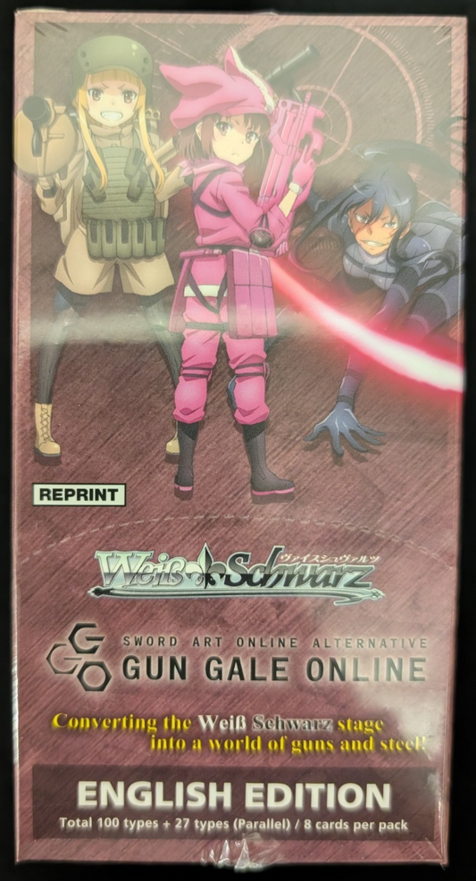 Sword Art Alt. Gun Gale Online Reprint Booster Box Weiss Schwars English TCG