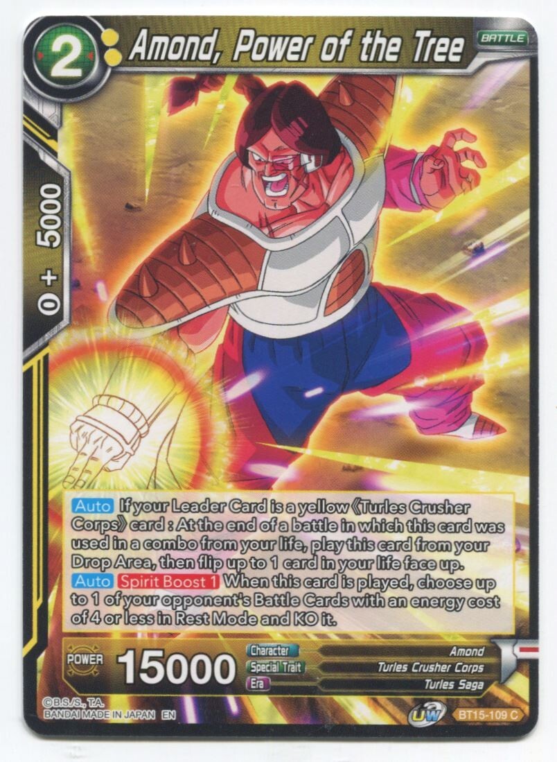 DBS Dragon Ball Super Amond Power Of The Tree #BT15-109 C Near Mint