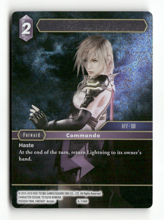 Lightning 5-116H Hero FOIL - MAJOR MISPRINT ERROR (Missing Name & Missing Power)