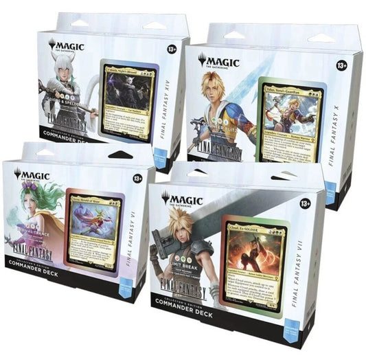 MTG Magic The Gathering Final Fantasy Collector Commander Deck Bundle NEW SEALED