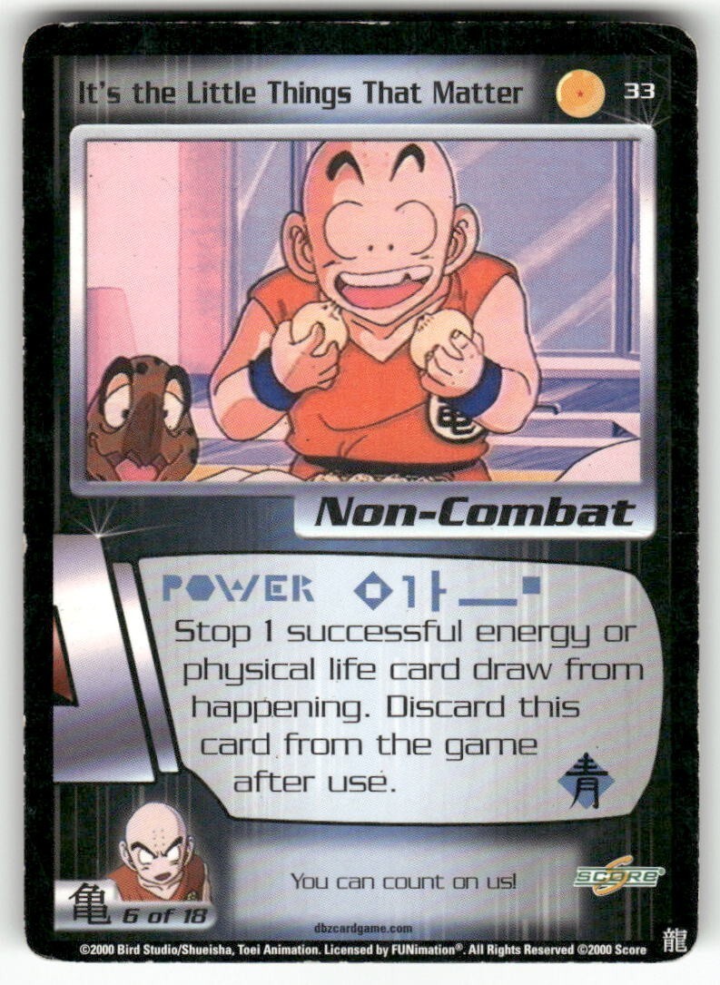 Dragon Ball Z Score It's the Little Things That Matter #33 Very Good