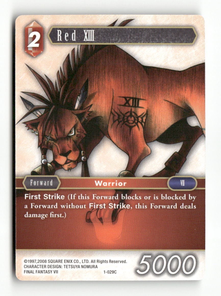 Red XIII 1-029C Common Opus I Final Fantasy Near Mint