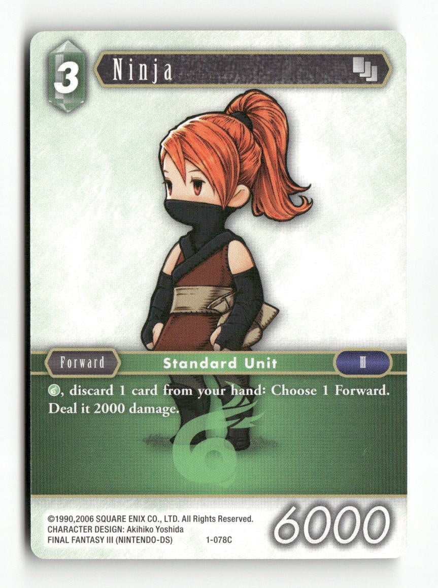 Ninja (Refia) 1-078C Common Opus I Final Fantasy Near Mint