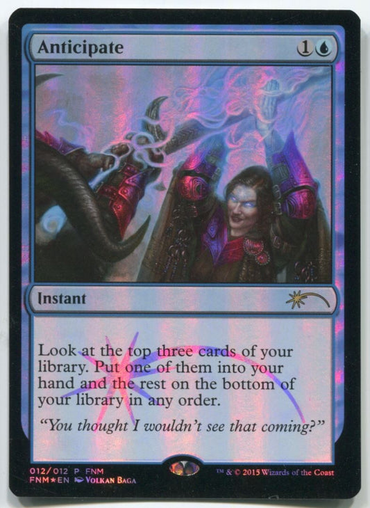 MTG Magic 2015 FNM Anticipate Foil #12 Near Mint
