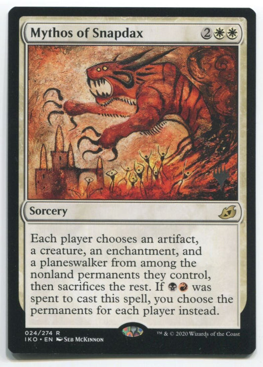 MTG Magic IKO Mythos Of Snapdax #24 Near Mint