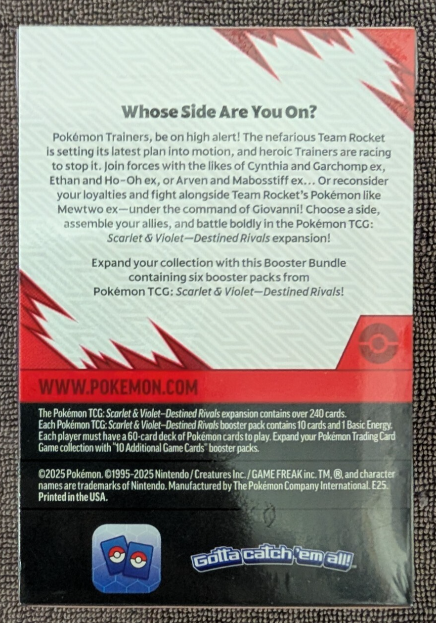 Destined Rivals Booster Bundle NEW SEALED Pokemon TCG
