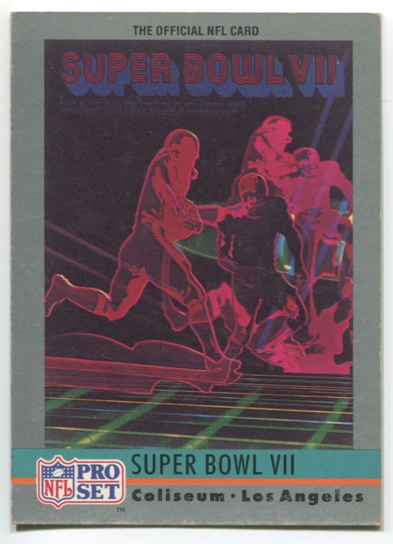 NFL 1990 Pro Set Super Bowl VII #7 Excellent