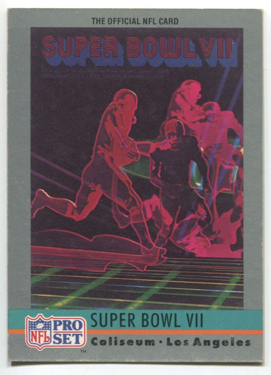 NFL 1990 Pro Set Super Bowl VII #7 Excellent