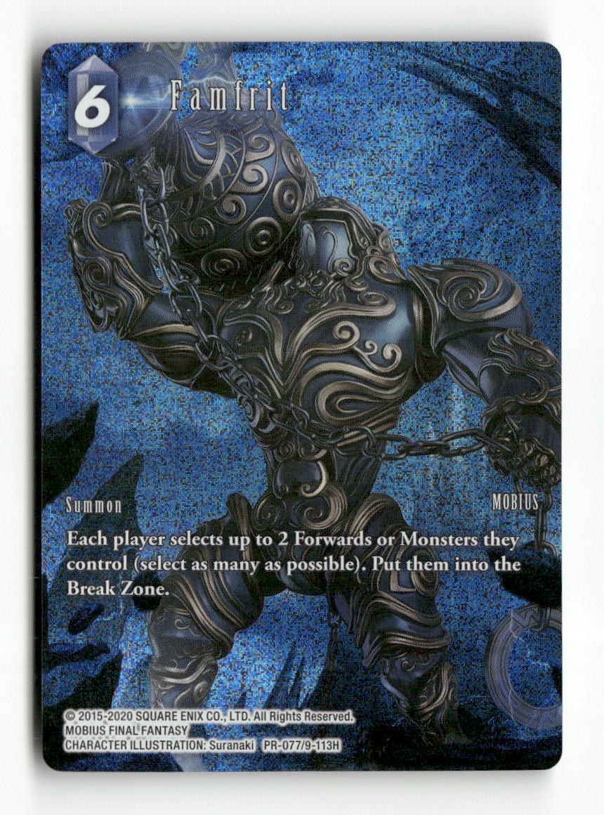 Famfrit PR-077/9-113H Promo FF: Promo Cards Final Fantasy Foil Near Mint