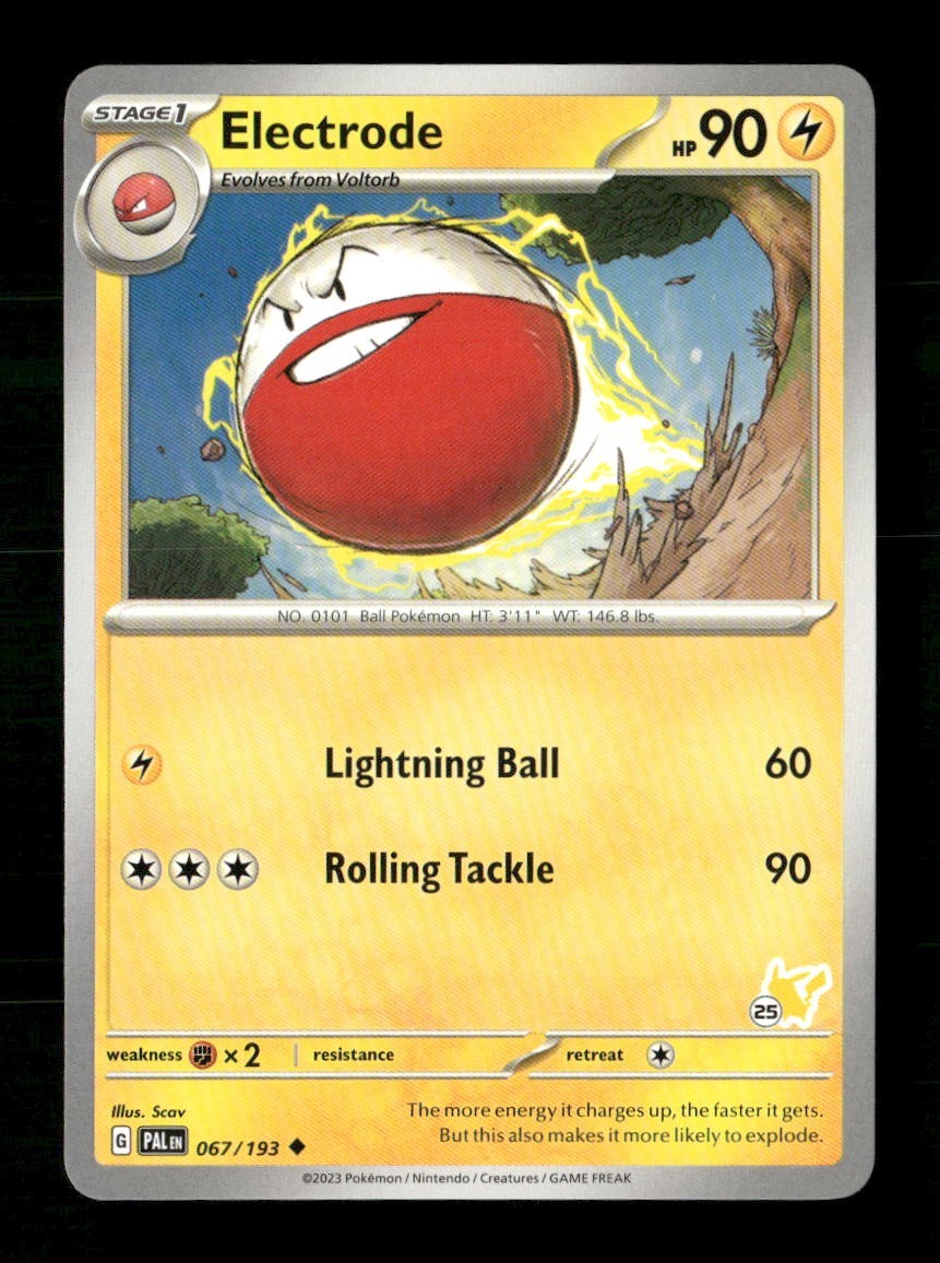 Electrode 25 #067/193 Pokemon Battle Academy 2024