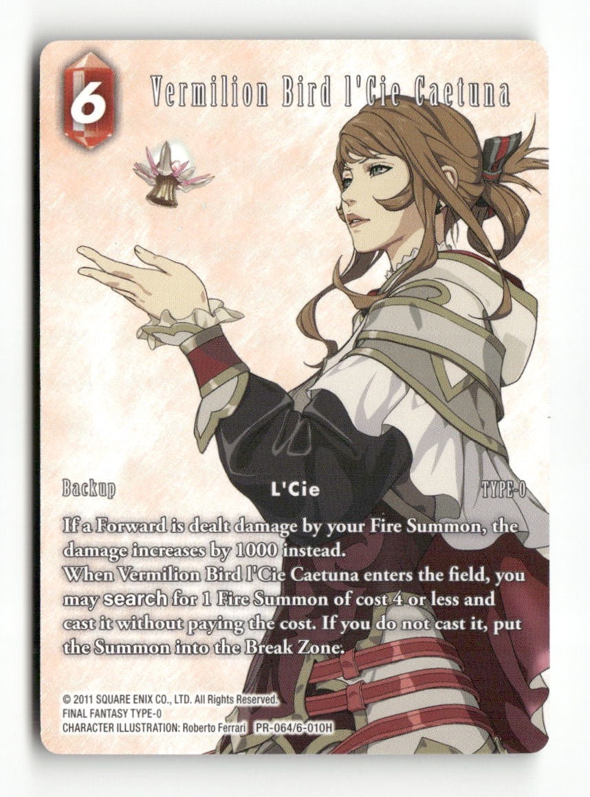 Vermilion Bird l'Cie Caetuna PR-064/6-010H FF: Promo Cards Final Fantasy NM