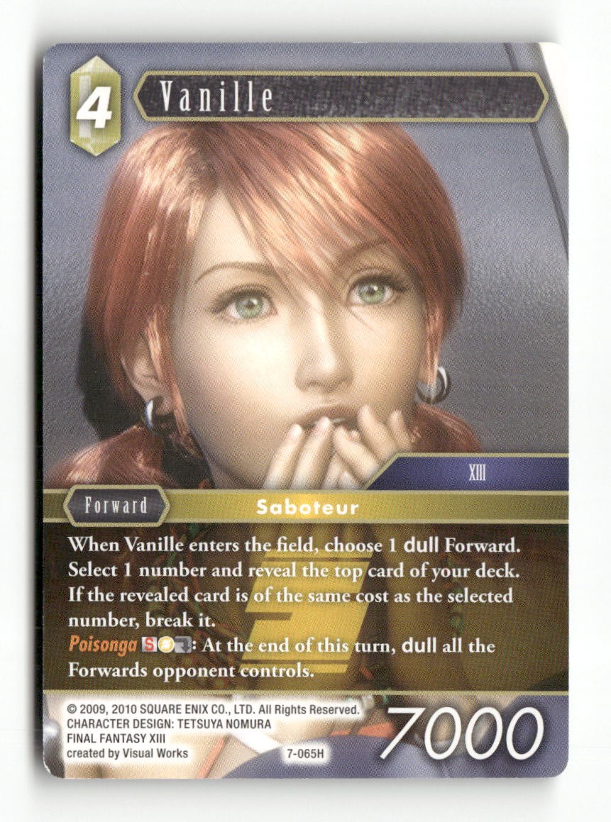 Vanille 7-065H Hero Opus VII Final Fantasy Near Mint