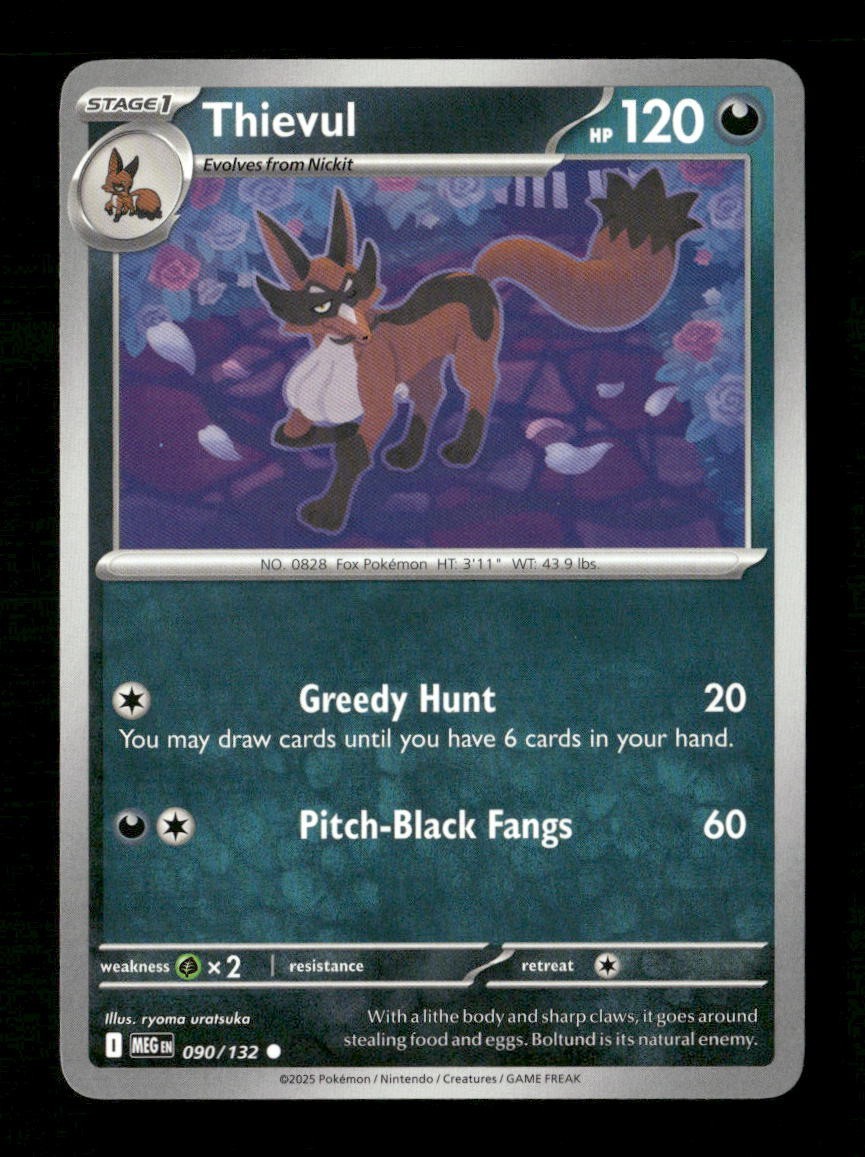 Thievul #090/132 Normal Pokemon Mega Evolution