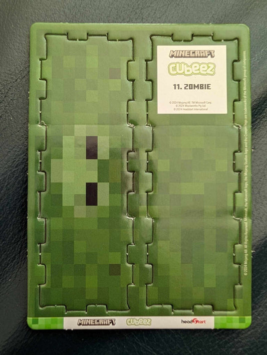 Minecraft Cubeez Zombie #11 Near Mint