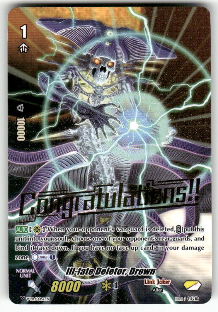 Cardfight Vanguard Ill-fate Deletor, Drown (Hot Stamped) #V-PR/0057EN PR