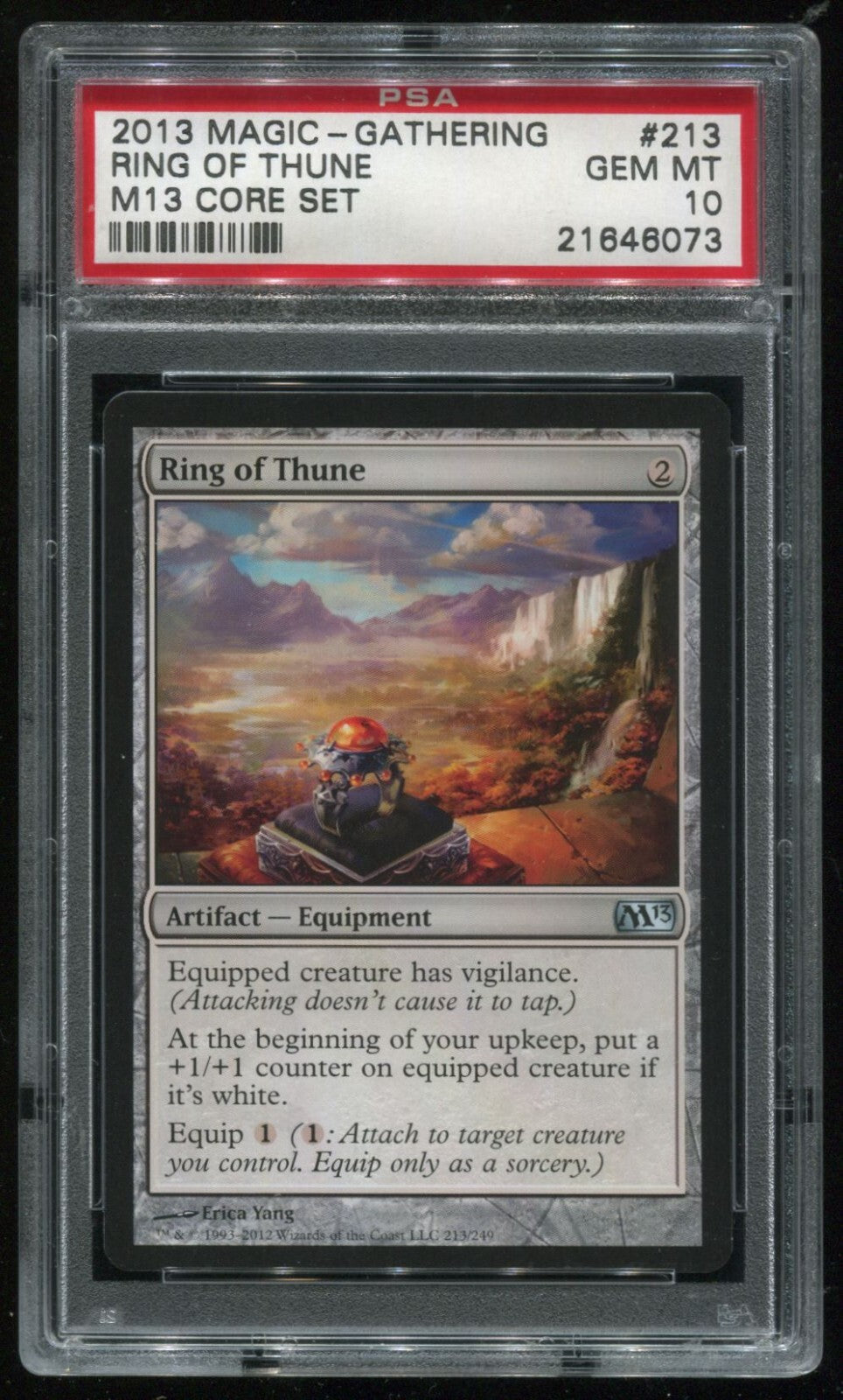 MTG Magic 2013 M13 Core Set Ring Of Thune #213 PSA 10 Gem Mint