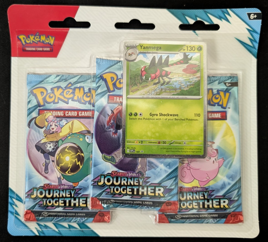 Journey Together 3 Pack Blister Yanmega Pokemon TCG SEALED