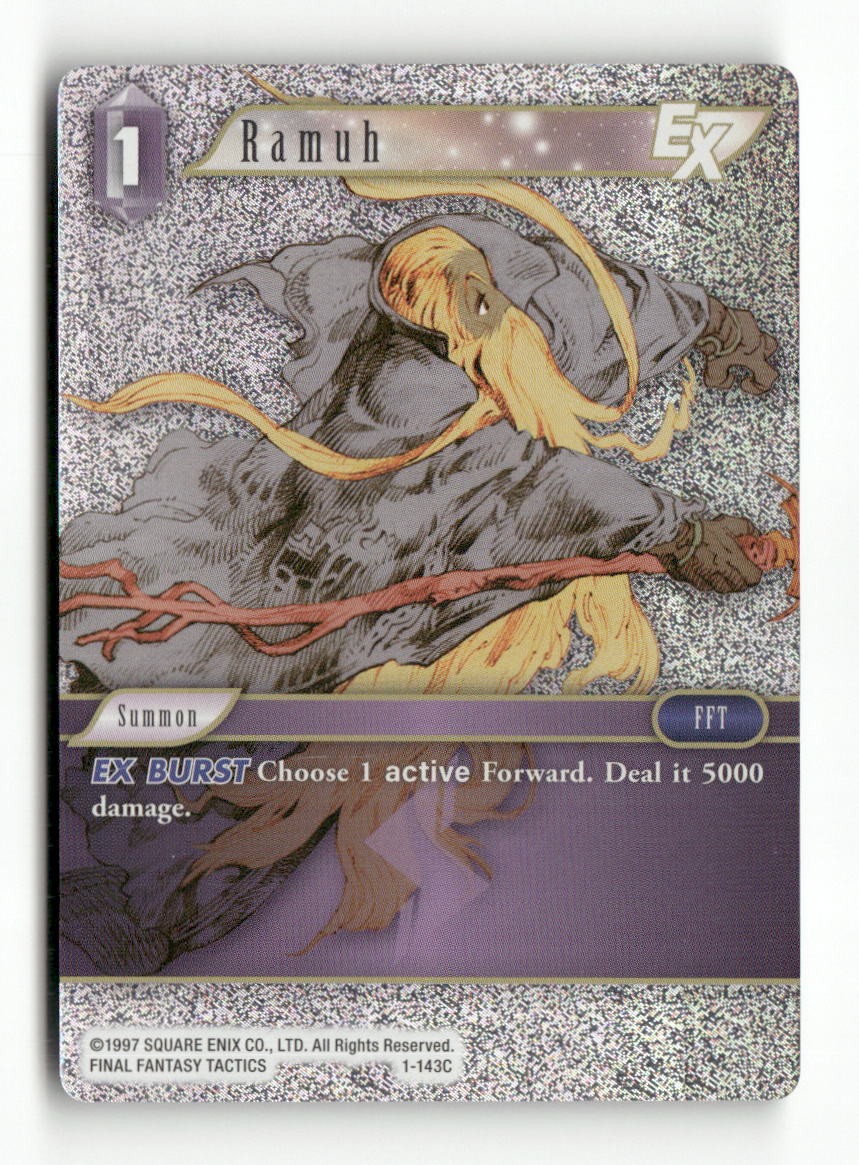 Ramuh EX 1-143C Common Opus I Final Fantasy Foil Near Mint WAVE 1