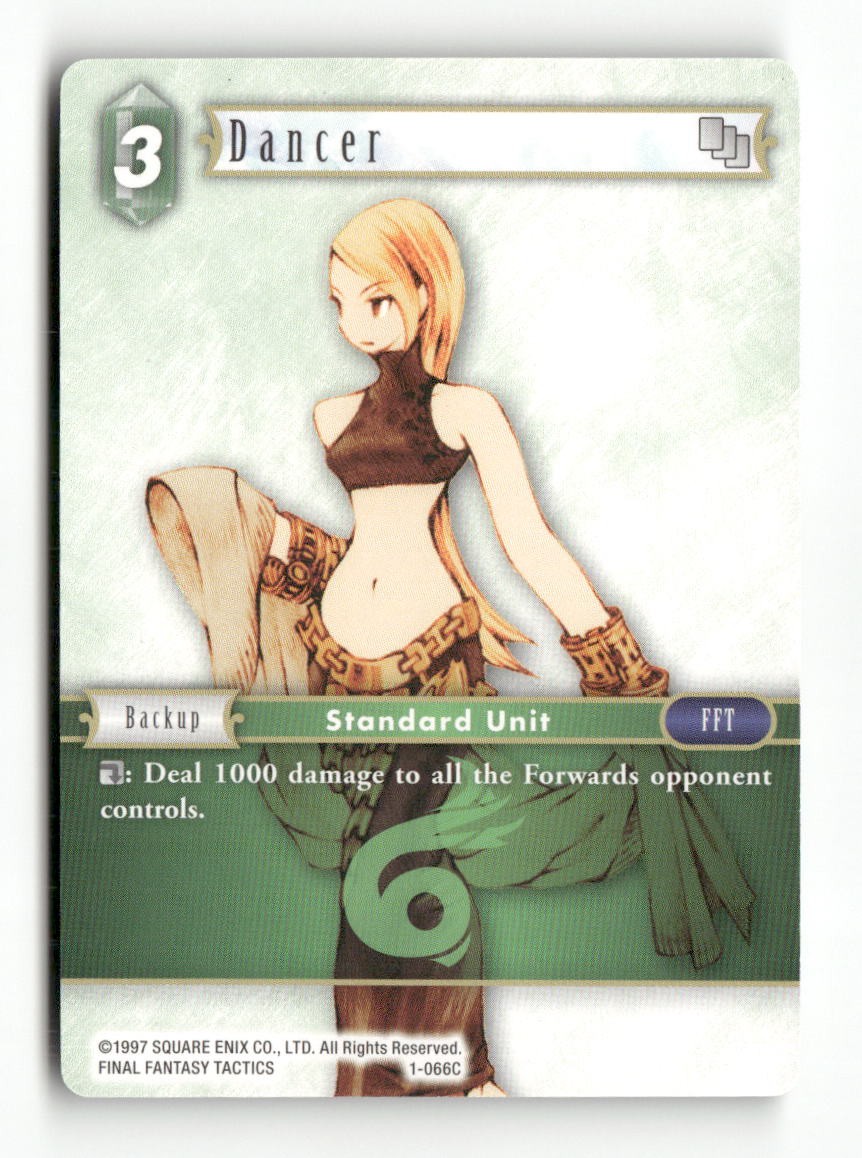 Dancer (Female Unit) 1-066C Common Opus I Final Fantasy Near Mint WAVE 1