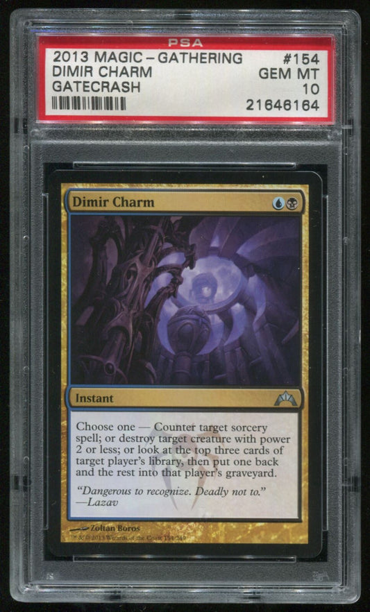 MTG Magic 2013 Gatecrash Dimir Charm #154 PSA 10 Gem Mint