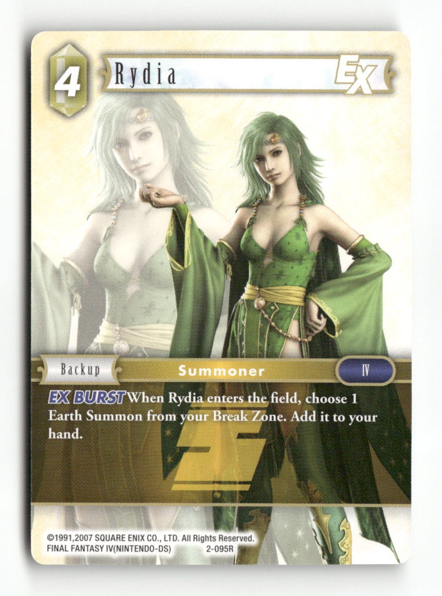 Rydia EX 2-095R Rare Opus II Final Fantasy Near Mint