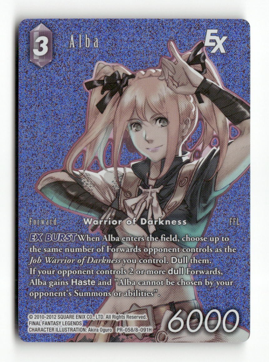 Alba EX (Full Art) PR-058/8-091H Promo FF: Promo Cards Final Fantasy Foil NM